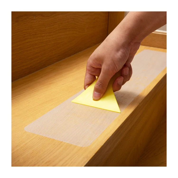 6INx30IN Stair Treads Non-Slip Outdoor Tape  (10-Pack) Clear Anti-Slip Strips