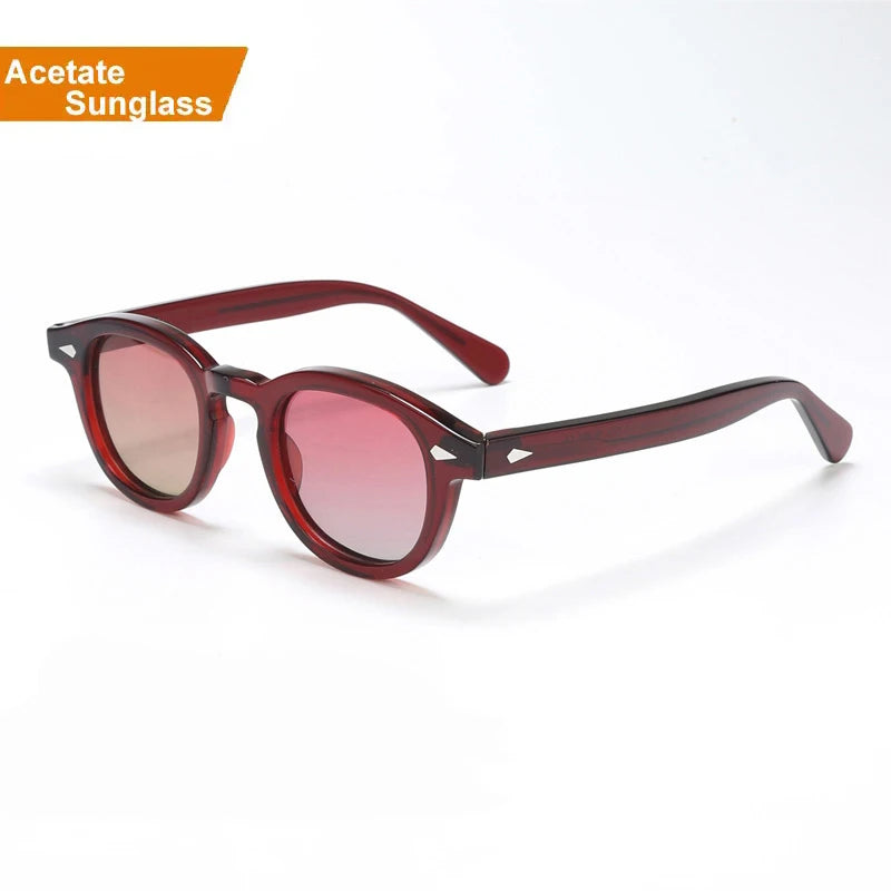 Custom Square Thick Frame Quality Gafas De Sol Polarized Trendy Custom Logo Acetate Sunglass 2025