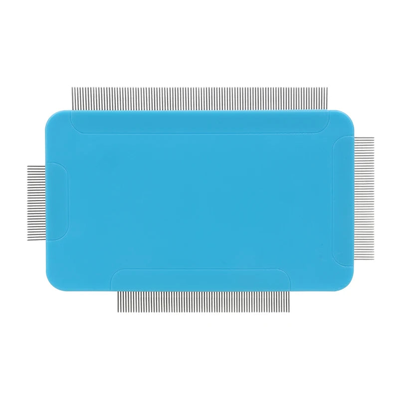 Professional Pet Tear Stain Removal Comb Dog Stainless Steel Flea Lice Dematting Comb Dog Face Grooming Comb