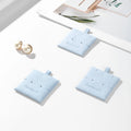 Wholesale Blue Microfiber Jewelry Display Cushion Packing Earrings Custom logo Jewelry Pouch Inside Cushion