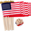 12 X 18 Inch Bulk Custom Handheld Stick International Flag Logo Printed Toothpick Flag Sticks 12 X 18 in Custom Flag