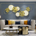120*50cm with Mirror Wholesale Dropshipping Products 2024 Creative Home Metal Living Room Gold Art Wall Hanging House Room Decor