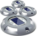 Outdoor Waterproof Car Pressure Road Marker 8 Led Solar Deck Driveway Dock Light for Step Garden Sidewalk Ground Courtyard