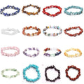 Gemstone Red Gold Stone Chips Bracelet Red Sandstone