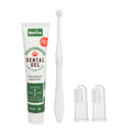 Factory Wholesale 4 in 1 Vanilla/Beef Flavors Cat Tooth Brush Pet Dog Toothpaste Toothbrush Set Pet Dental Care Kit