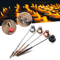 Long-Handle Metal Bell Snuffer Smokeless Candle Cover Tool for Safe Extinguishing of Candle Flame