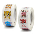 500PCS Wholesale Children's Cartoon Animal Cute Reward Stickers Packs for Label Kindergarten Teachers Encourage Supplies