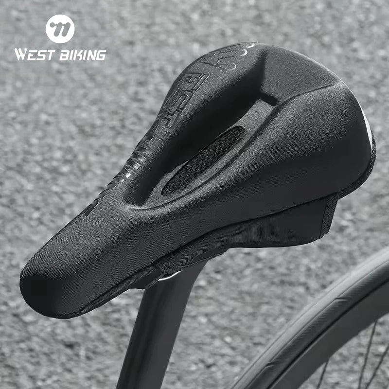 Seat Cushion with Gel Saddle Seat Soft Cycle Cover Bicycle Saddle Cushion Cover Soft Saddle Seat Cover for Bike
