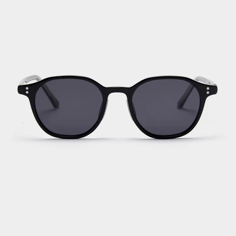 Classic Luxury Trendy Retro Round Polarized Sunglasses Custom logo Tr90 Sunglasses Unisex in Stock