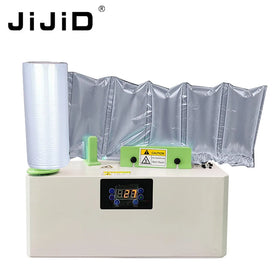 JiJiD Air Pillow Machine No Preheat Air Cushioning Machine Inflatable Bubble Filler Wrapper Maker Air Cushion Machine