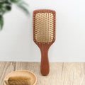 100% Eco-friendly Natural Bamboo Wood Hair Extension Brush Custom Detangling Scap Massager With PC Handle High Quality Hair Comb