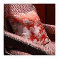 M&Y 100% Polyester Jacquard Viscose Cotton Curtain Fabric Red Flowers Woven Technique Home Textile Plain Dye-Patterned