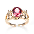 Messi Jewelry MSR-1297 Customized 18K Gold Lab Grown Gemstone Ring Engagement Wedding Band for Women