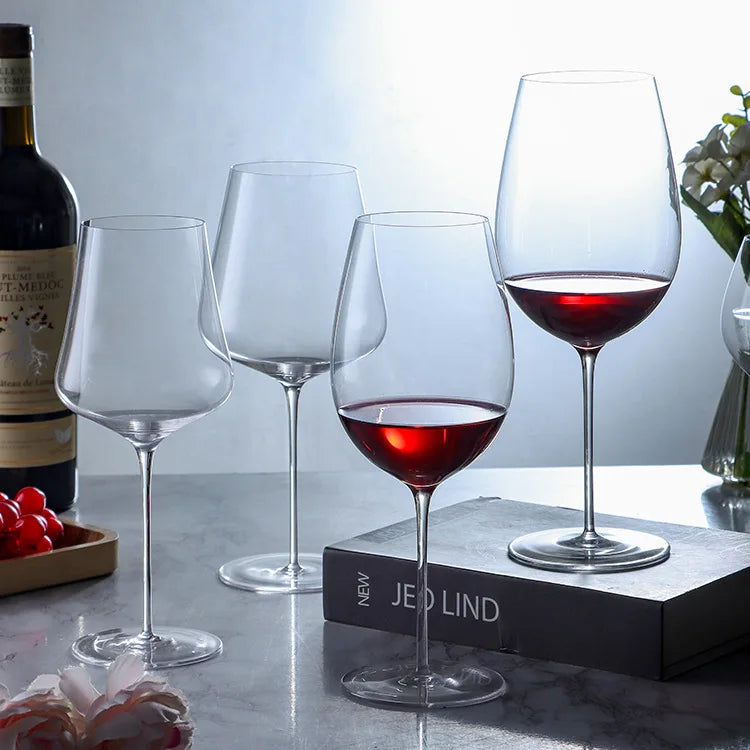 Ultra-Thin Crystal Glass Goblet Sensory Big Belly Red Wine Glass Classic Luxury Household Wine Burgundy Cup for Restaurant