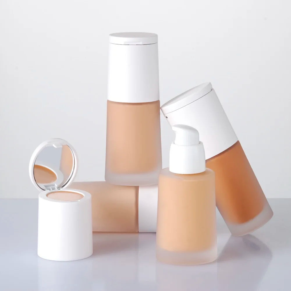 14 Color Makeup 2 in 1 Cream Concealer Liquid Foundation Private Label Full Coverage Long Lasting Foundation with Mirror