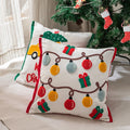 Christmas Atmosphere Pillow Cartoon Plush Embroidered Living Room Sofa Pillow case