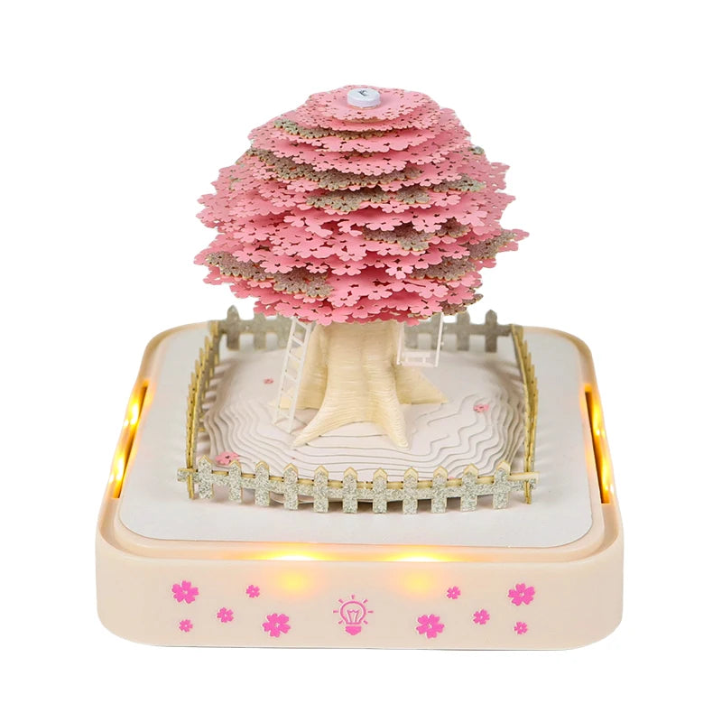 3D Memo Pad Custom Desk Calendar Sakura Tree Sticky Note Craft Paper Notepad Girl Birthday Items Valentines Day Souvenir Gift