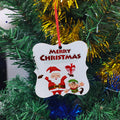 Topjlh Sublimation Blank Christmas Tree Ornament MDF  Holiday Family Traditions DIY Photo Custom Personalized Xmas Gift