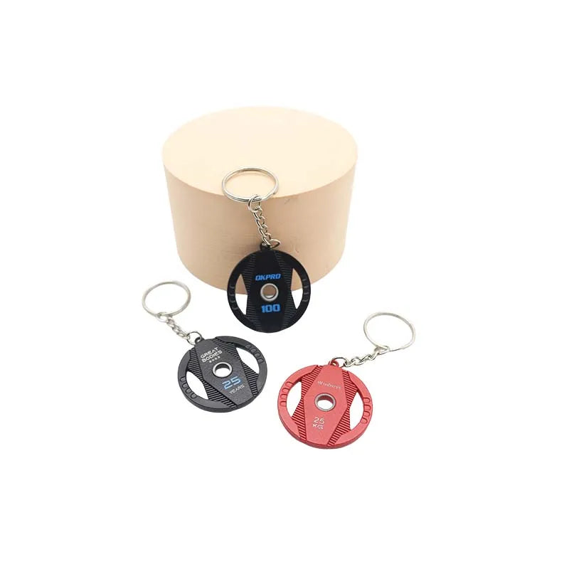 Wsnbwye Steel Bumper Plates IY Sublimation Anime 3D llaveros CHAVEIRO Weight Plates 20kg Keychain