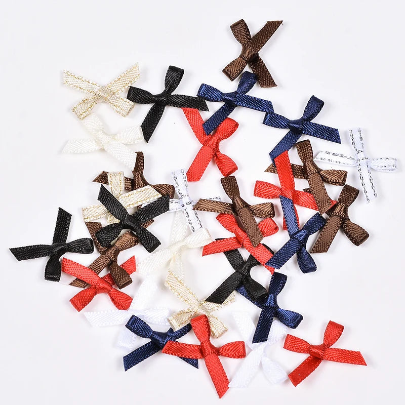 YAMA 8 Colors Stock Satin Hand-tied Ribbon Bow Clothing Accessory DIY