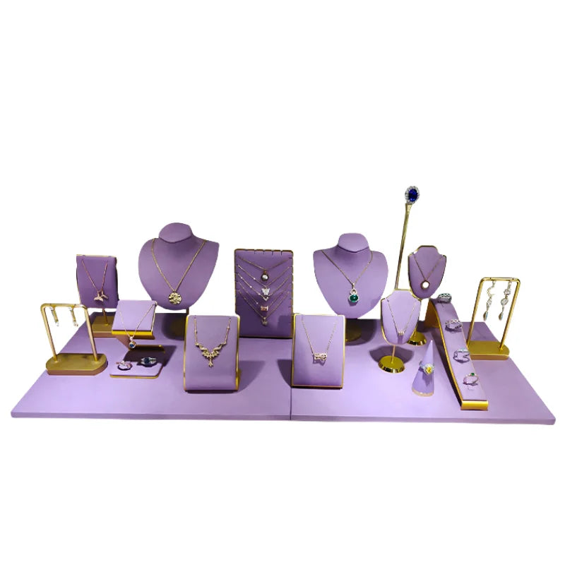 New Design Jewelry Display Props Metal Earrings Ring Jewelry Display Rack Counter Window Jewelry Stand for showcase