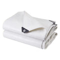 White Tarpaulin 70gsm 10*12FT for Protection Against Weather  Ideal for the Garden UV-Stable Coated on Both Sides Waterproof