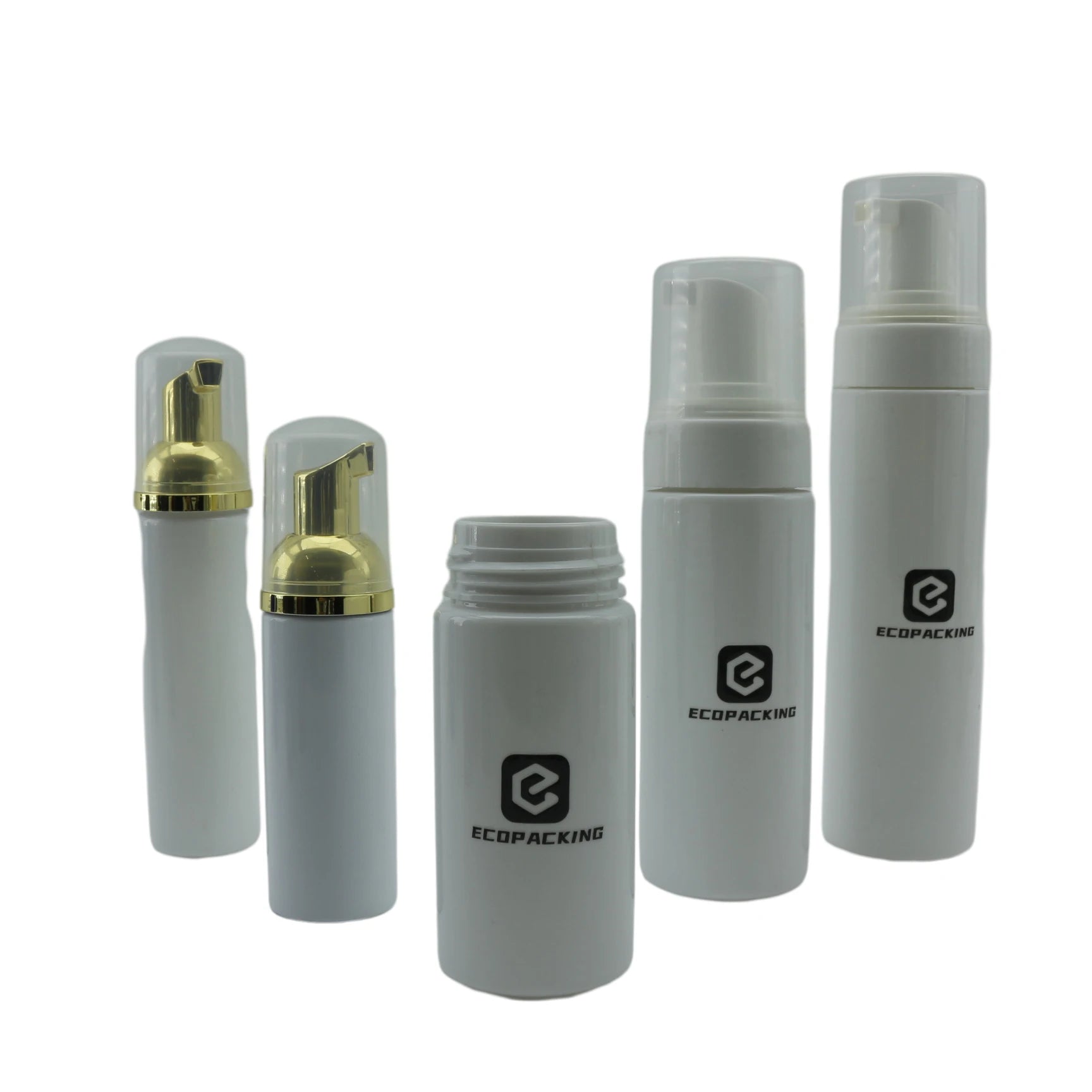 Empty Skincare Facial Cleanser Bottles Packaging 50ml 100ml 150ml Cosmetic Plastic Foam Soap Dispenser Foaming Pump Bottle