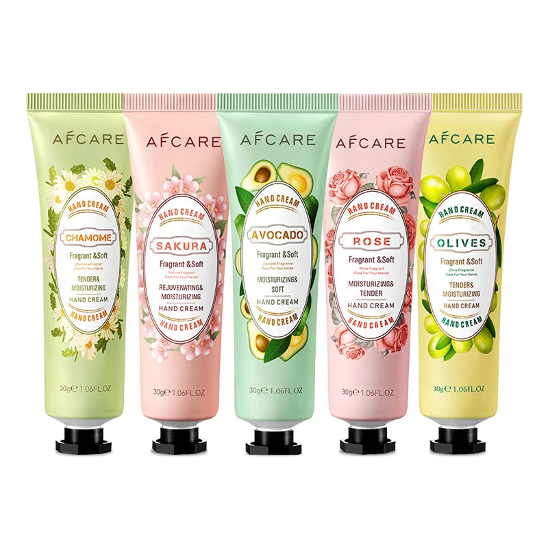 Personalised Pink Mini Travel Size Hand Creams Paraben-free Moisturizing Pore Shrinking Nourishing Vitamin C Sakura Chamomile