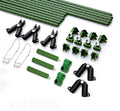 10 Pcs of Grape Rack Climbing Vine Poles Flower Supporting Pole Green Plant Climbing Frame (Diameter: 11mm)