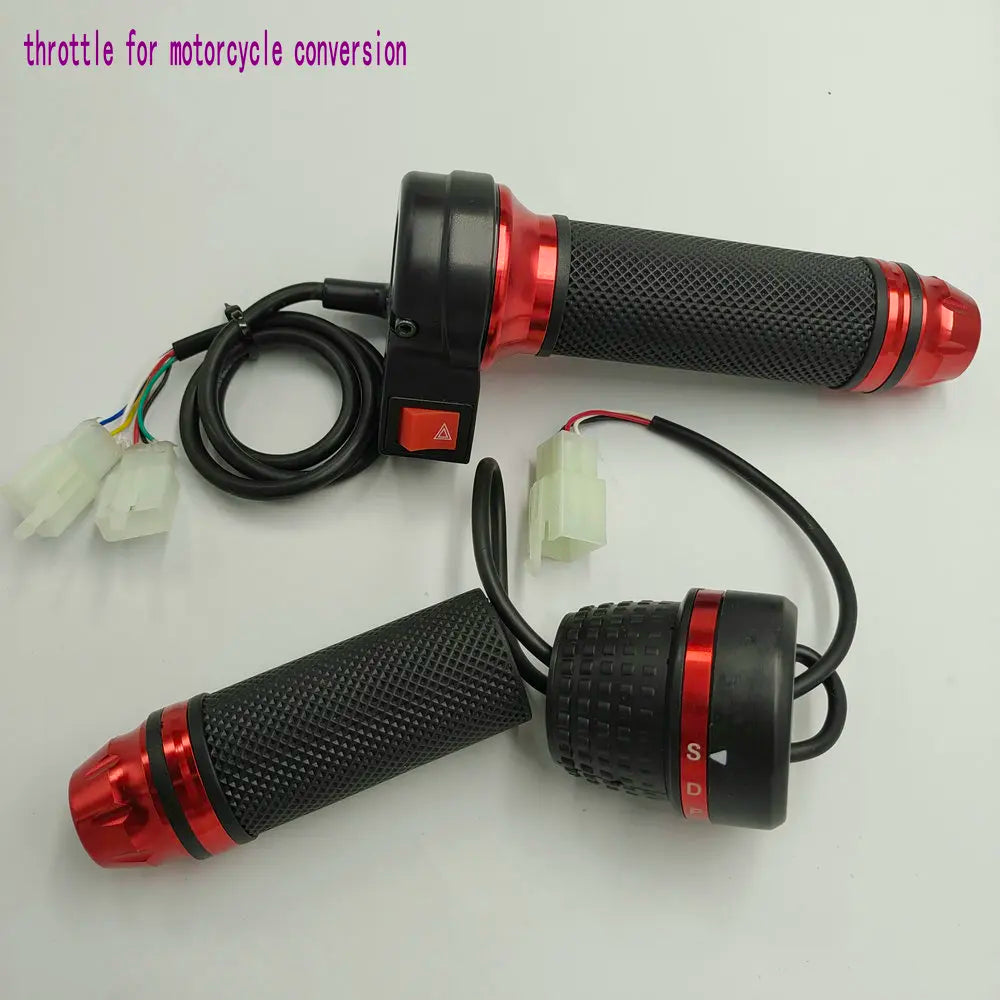 Twist Throttle With 3 or 4 Gears/Automatic Gearshift Switch+Harzard BUTTON Electric Scooter Motorcycle Conversion Parts