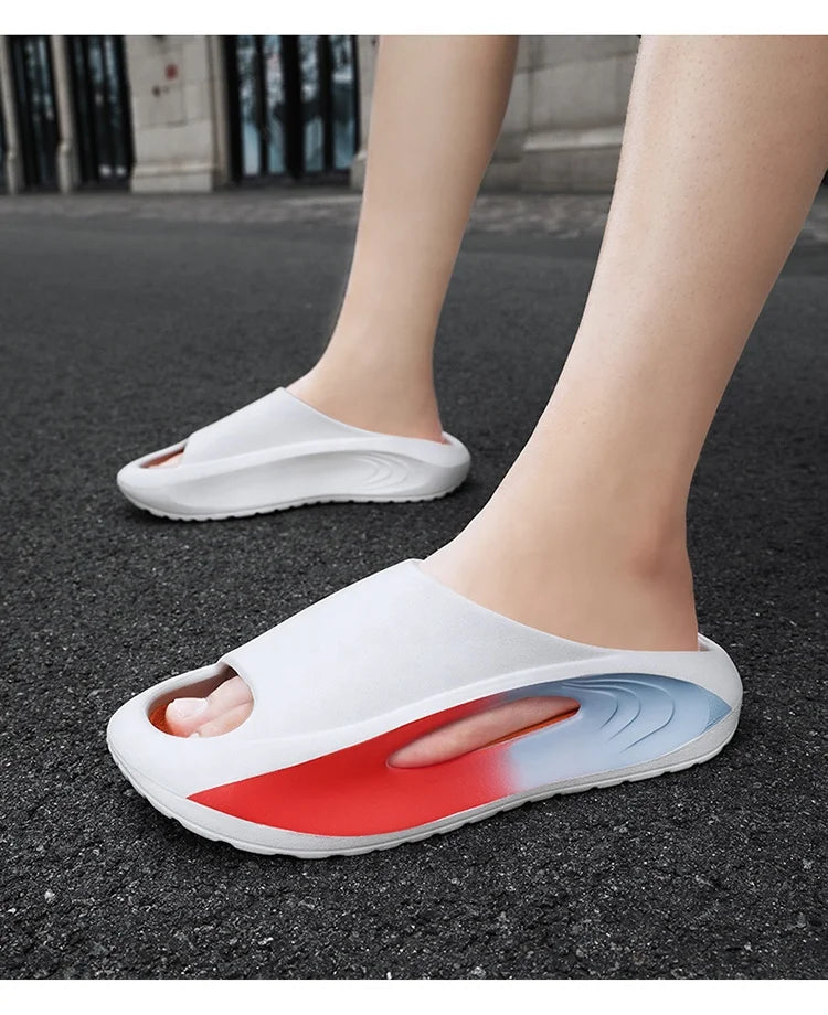 Ladies Fashion Non-Slip Flip Flops Soft Sole EVA Indoor Slides Home Bathroom for Slippers Thick Platform Cheap Women's Spring