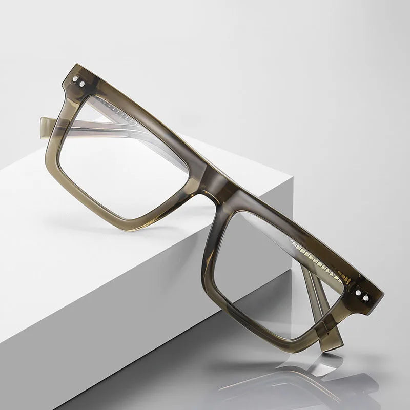 2196 Finewll Trendy Men and Women TR90 Frame Unisex Computer Glasses Custom Logo square Luxury Optical Glasses