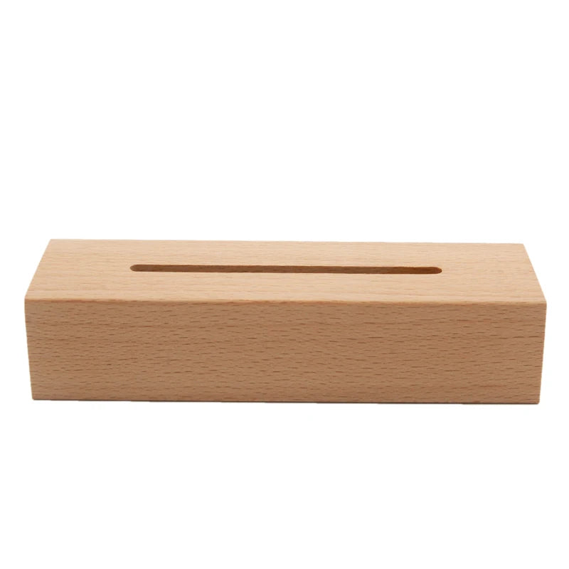 Modern LED Wooden Lamp Holder Rectangular USB Night Light Base China Ex-factory Price for Living Room Residential Acrylic Board