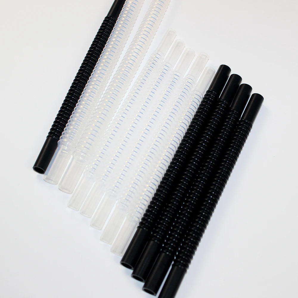 LKESS LKE00365 Transparent Heat Resistant Exceptionally Flexible FEP Corrugated Tubing for Liquid Cooling Systems High Chemical