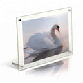 Hot Sale Custom Acrylic Picture Frame Freestanding Double Sided Frameless Magnetic Photo Frames Desktop Display