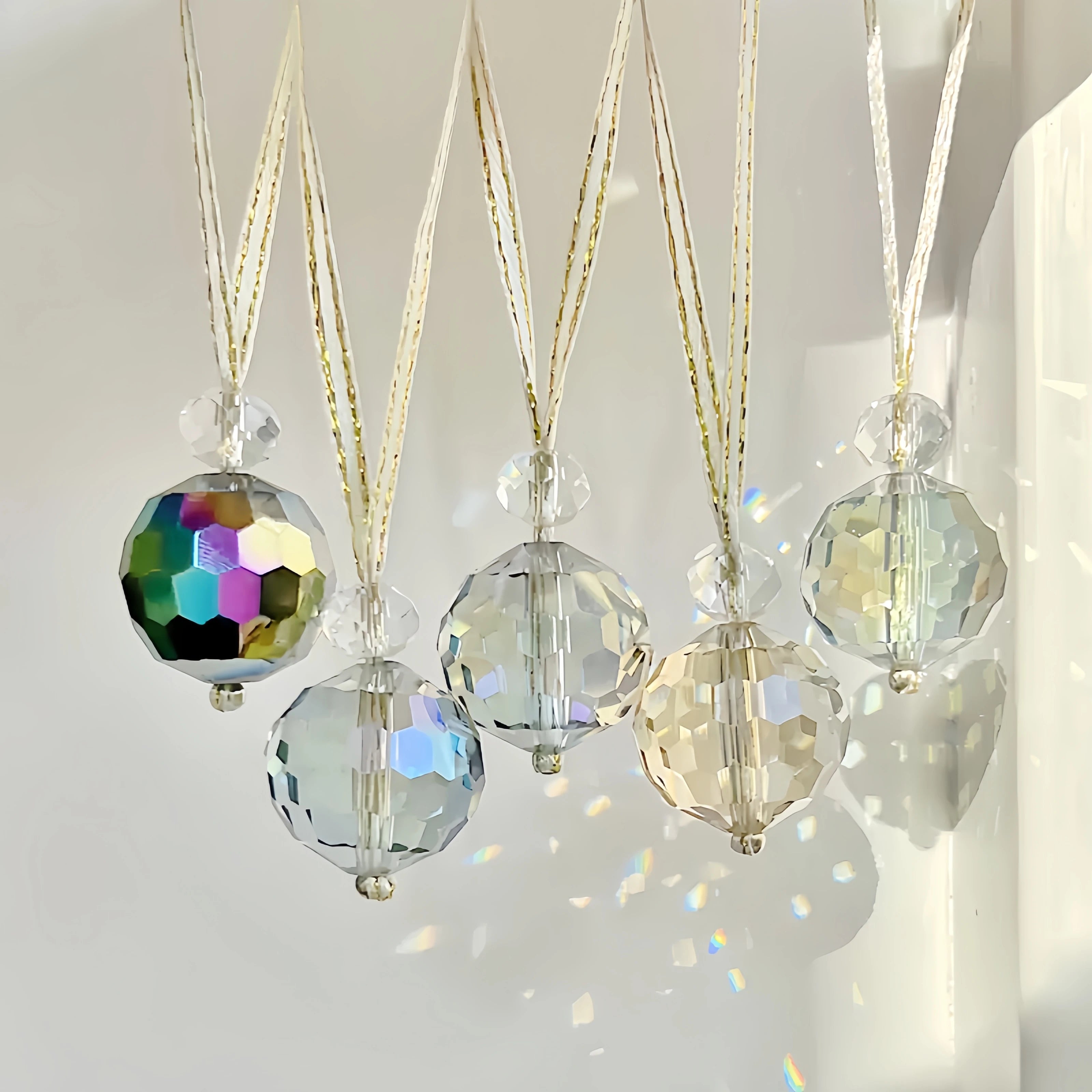 Crystal Courtyard Garden Decoration Animal Print Engraved DIY Christmas Ball Sun Catcher Bracelet Love J&G FAN