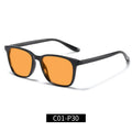Wholesale Classic TR90 Full-Rim Rectangle Frame Orange CR39 Lens Custom Logo Unisex Anti Blue Light UV Protection Glasses