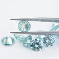 GRA Certificate Wholesale High Quality Round Brilliant Cut Moissanite Eight Heart Eight Arrows Blue Loose Moissanite Diamond