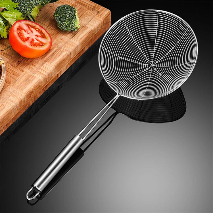 Wholesale Stainless Steel Colander Pasta Filter Skimmer Kitchen Mesh Strainer Home and Kitchen Accessories