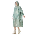 Fashion Waterproof Polyester PU Coated Reflective Raincoat for Adults Boys Large Size Camping Use All-Season Rainy Weather
