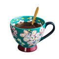 Jingdezhen Handmade Ceramic with Handle 450ml Colorful Coffee Milk Breakfast Ceramic Mug