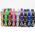 Wholesale Cheap Plain Rhinestone Buckle Diamond Dog Collar Bling with Rhinestone Heart Dangle