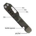 GR5 Camping Cowbar Titanium Edc Tool Prybar Outdoor Gear CNC Machined Super-Hard Alloy Key Chain