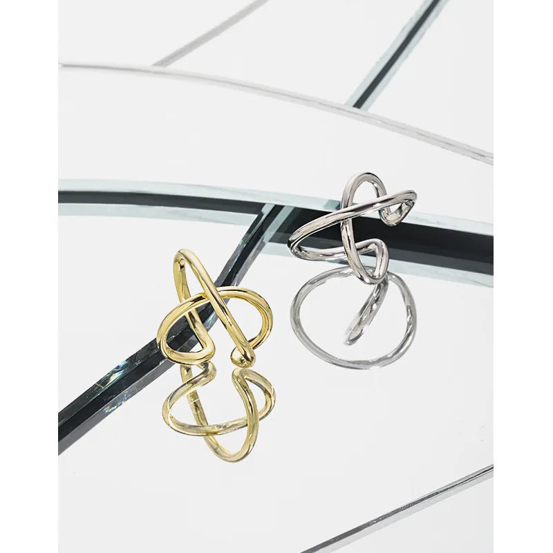WMEB165 S925 Sterling Silver Cross X Ear Cuff for Cute Girl Gift Minimal Delicate No Piercing Fashion Clip on Earring