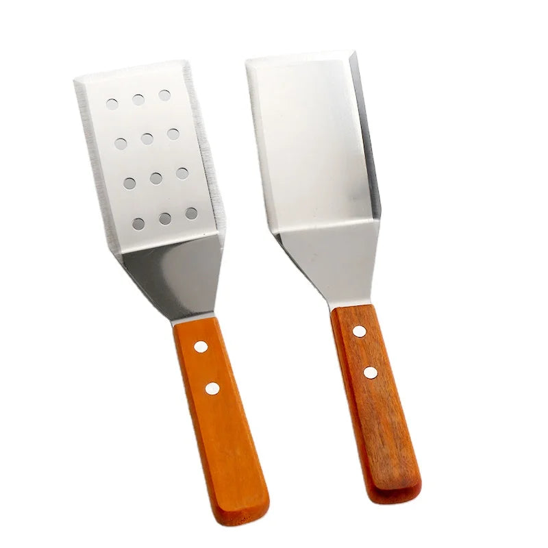 Stainless Steel Griddle Turner Spatula Food Flipper Scraper for Grilling Cooking Baking Cakes Griddles Grills Pizza Tools