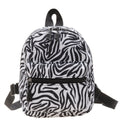 Wholesale Summer Crossbody Shoulder Nylon Backpacks Girls Women Mini School Animal zebra Leopard Print Mini  Back Packs