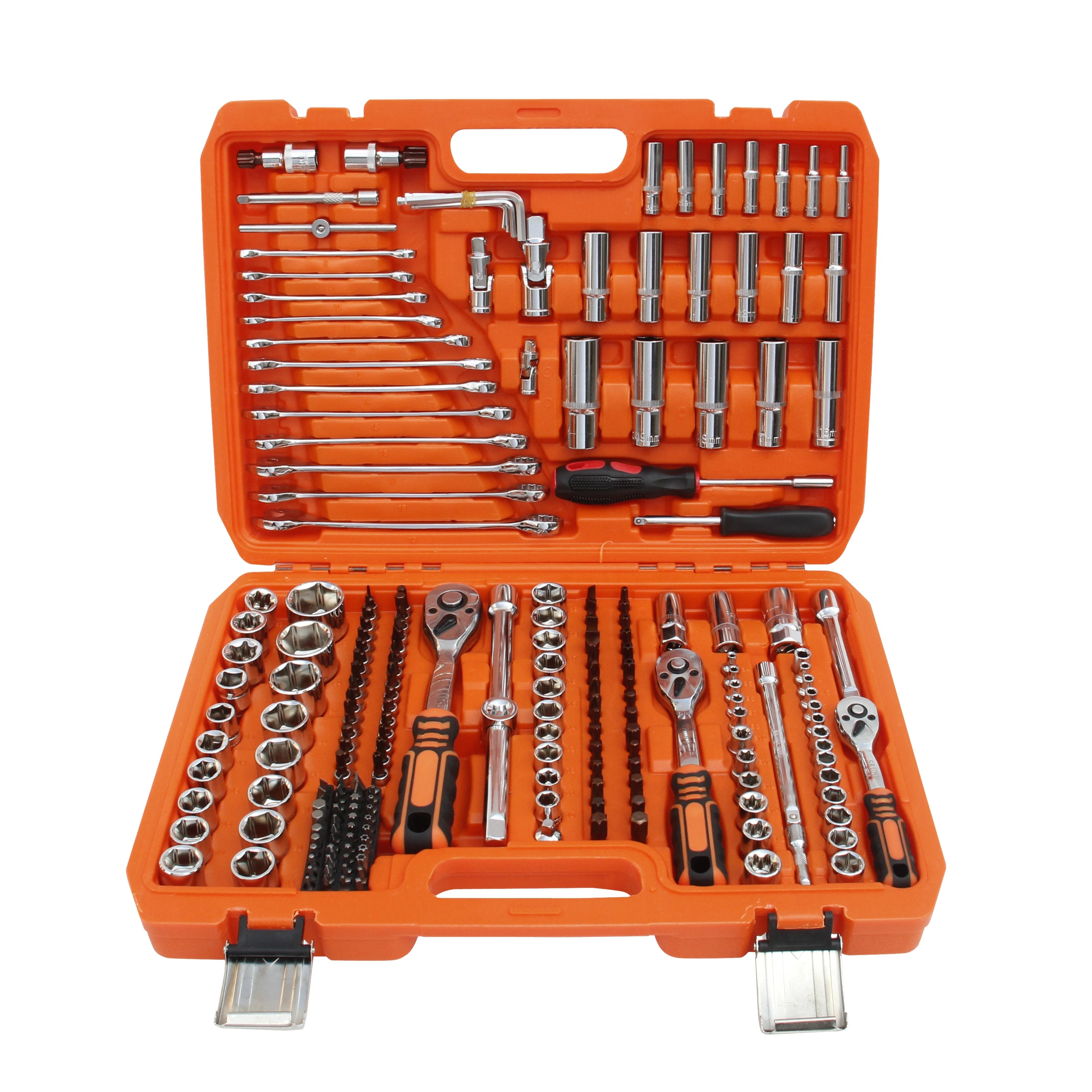 Srunv Metal Buckle 216 Pieces Professional Car Repair Tools Ratchet Wrench Mechanics Socket Tool Set
