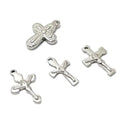 Stainless Steel Cross Spacer Charms Pendants for Crafting DIY Jewelry Making Findings