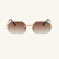 Octagonal Frameless Trimming Fashion Sunglasses Female 2023 New Street Style Ins Trendy Sun Glasses for Women Men Eyewear Uv400
