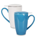 17 OZ 450ml Large Tea Strainer Cup Ceramic Porcelain Tea Mug Ceramic Tea Cup with Infuser and Lid for Hot Water